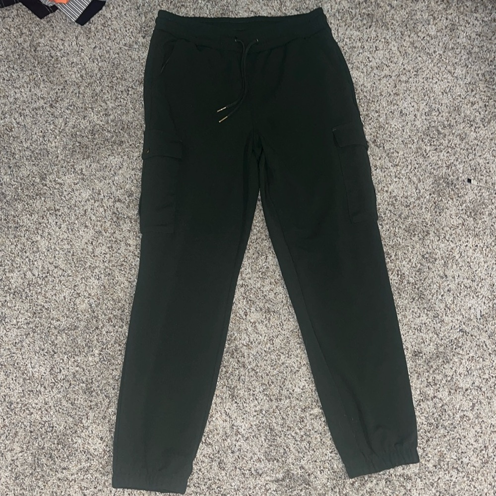 Dark green joggers